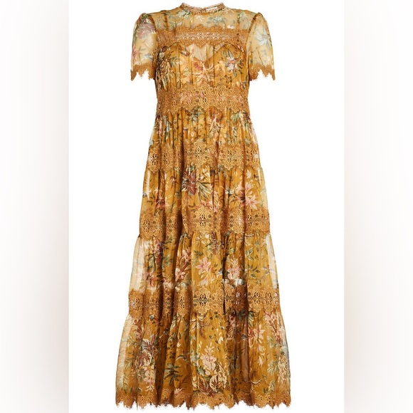 Zimmermann Tropicale Tiered Crinkle Dress - Picture 1 of 11